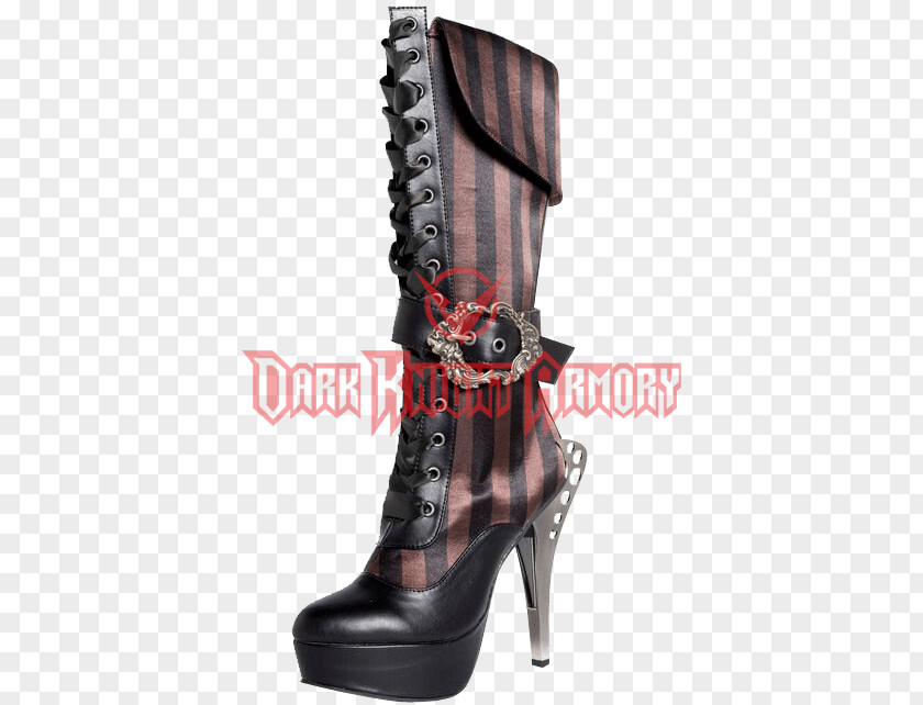 Boot Motorcycle High-heeled Shoe Steampunk Gothic Fashion PNG