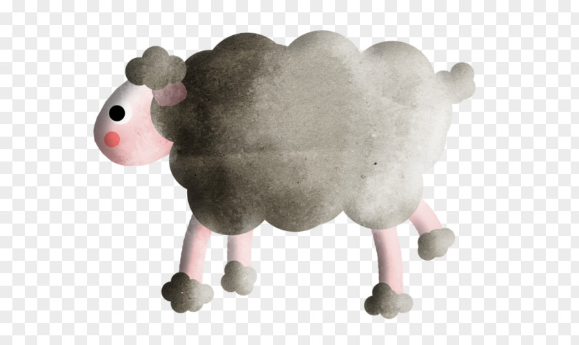 Creative Cartoon Hand-painted Sheep Painted Goat Live Kids Puzzles: Animals PNG