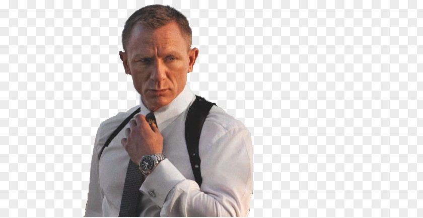 Daniel Craig James Bond 25 Cuff Shirt PNG