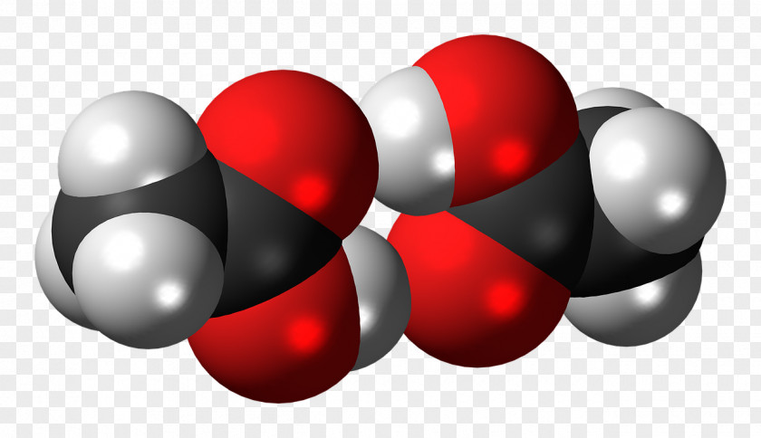 Molekul Acetic Acid Anhidruro PNG