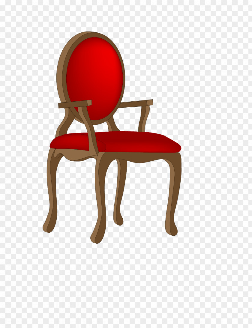 Red Chair Furniture Euclidean Vector PNG