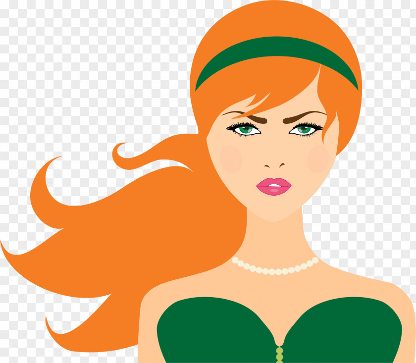 Women Hair Red Woman Clip Art PNG