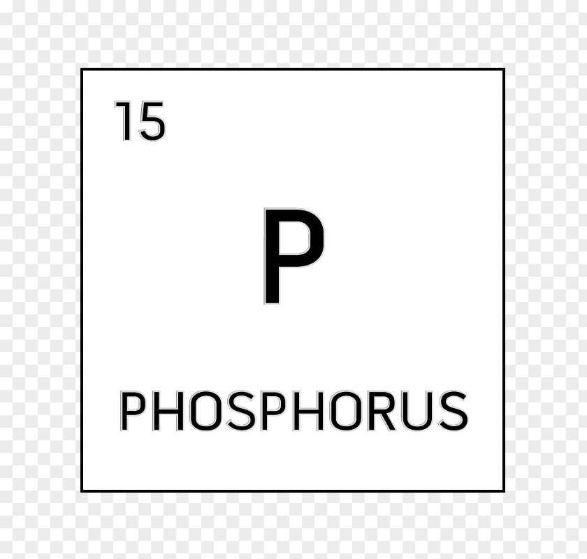 White Chemical Element Periodic Table Atomic Number Phosphorus PNG