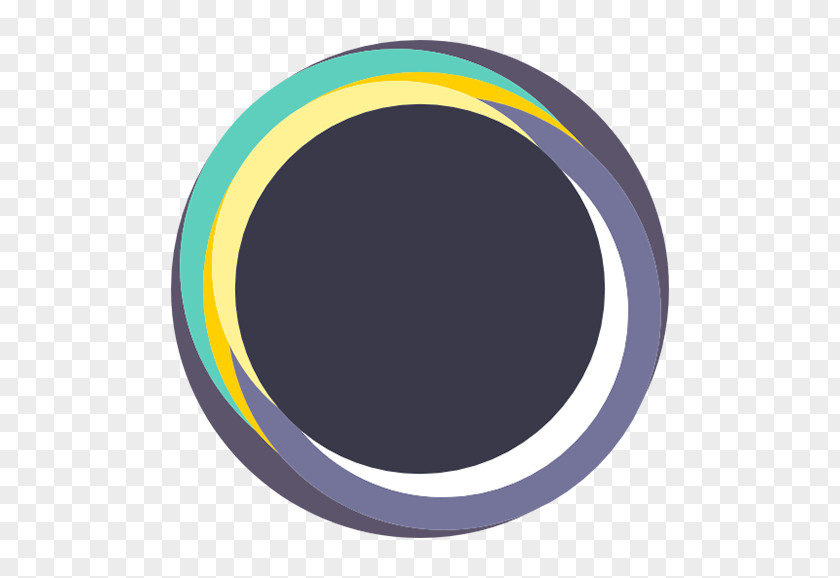 Black Hole Yellow Circle PNG