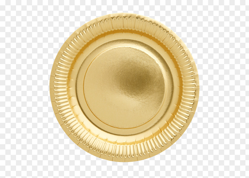Bright Gold Paper Plate Party Cloth Napkins PNG