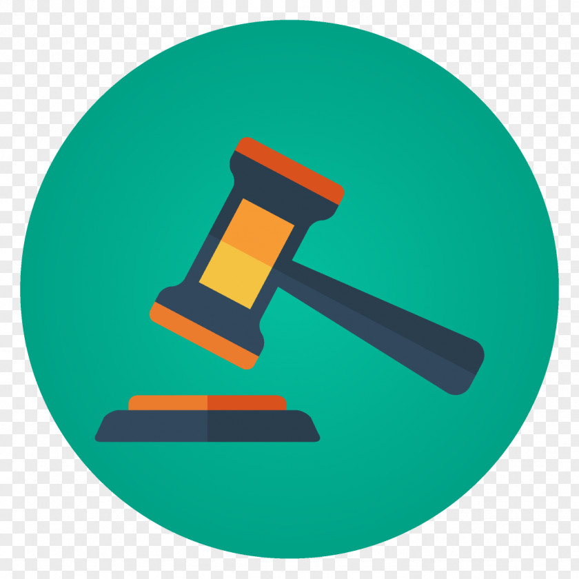 Auction Bidding Gavel Icon Design PNG