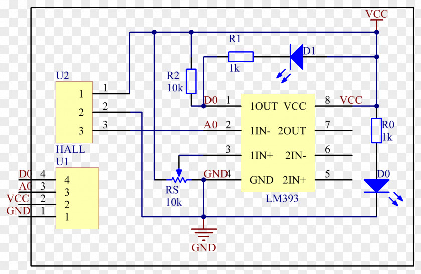 Circuit Diagram Wiring Schematic Hall Effect Sensor Passive Infrared PNG