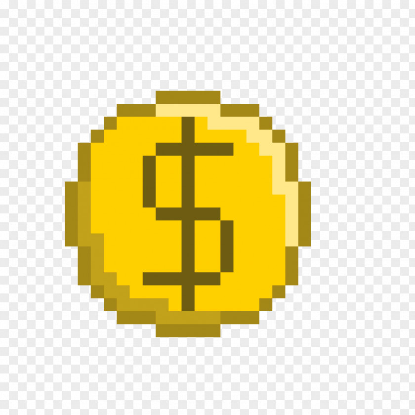 Coin Sprite Pixel 8-bit Donuts Color Depth PNG