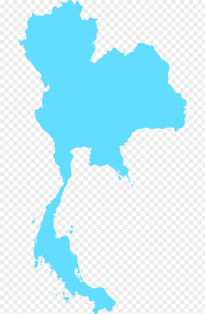 Map Thailand Vector PNG