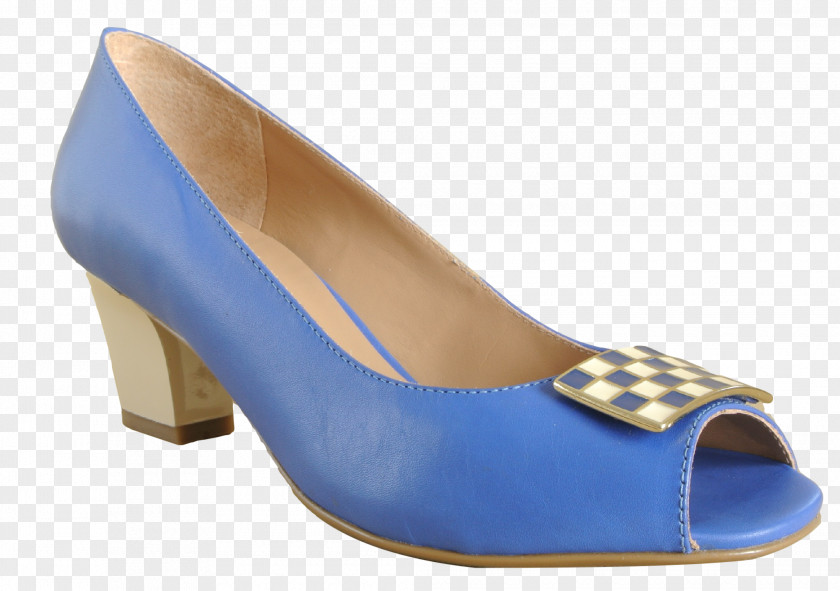 Sandal Court Shoe Blue Wedge PNG