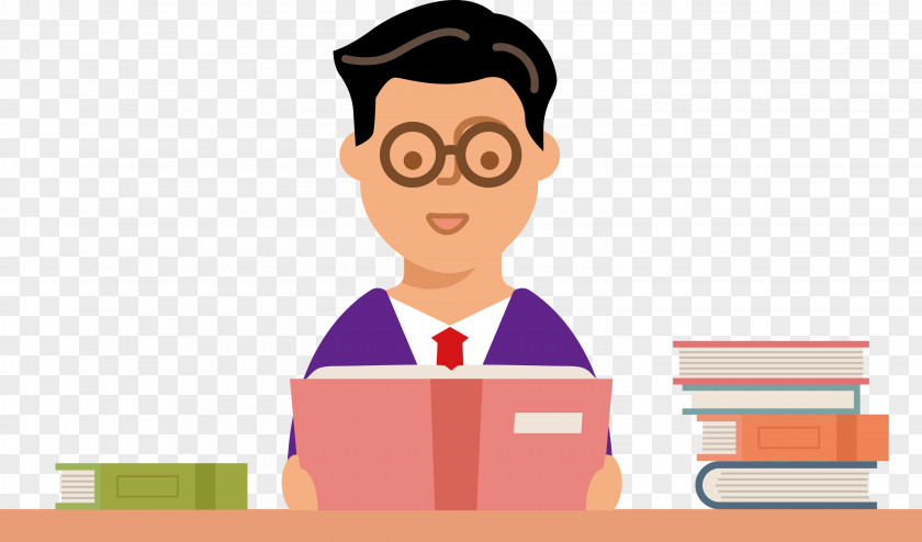 Teacher Reading Book PNG