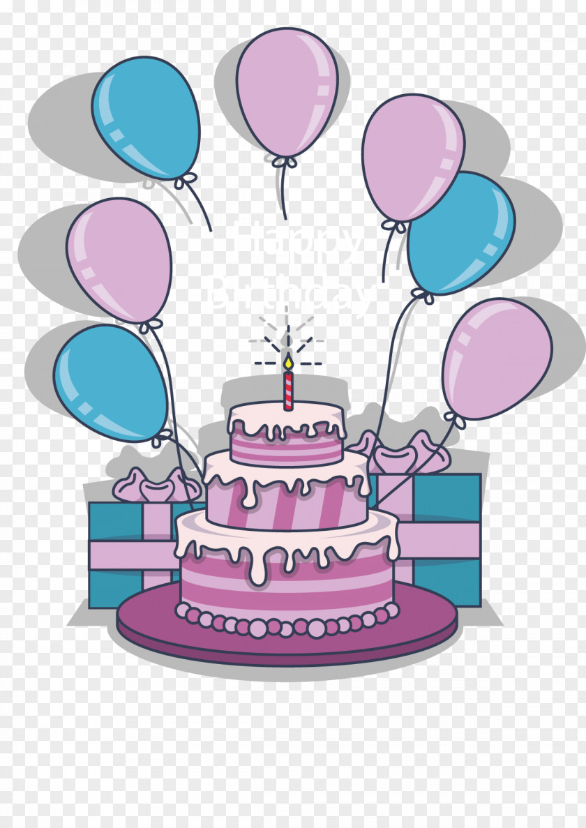 Vector Birthday Cake Torte Gift PNG