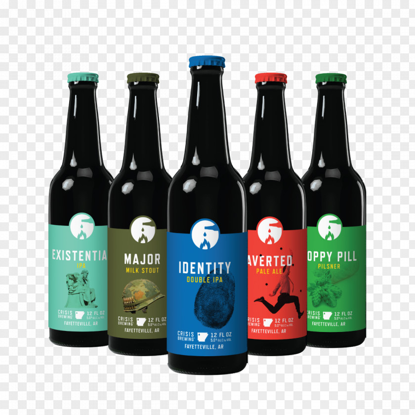 Beer Crisis Brewing Bottle Brittany Phillips Design, Inc. Ale PNG