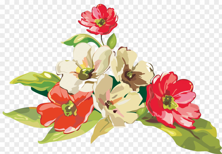 Flower Floral Design Cut Flowers Oil Painting PNG