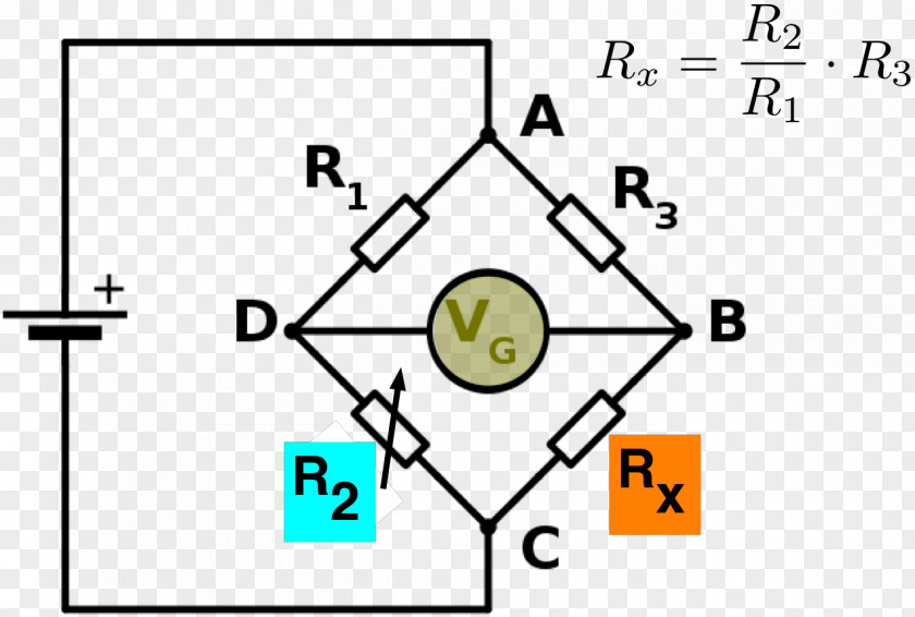 Galvanometer Wheatstone Bridge Circuit Thermistor Electrical Network Sensor PNG