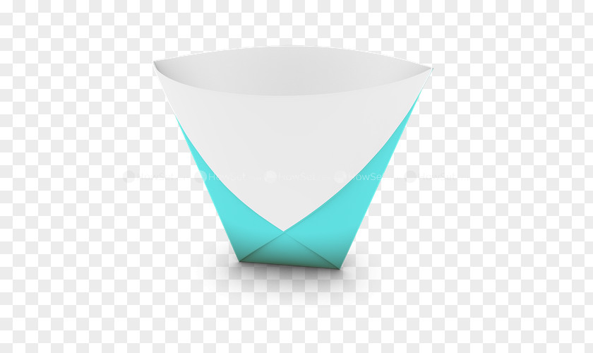 Half Fold Origami Diagram Bowl Glass PNG