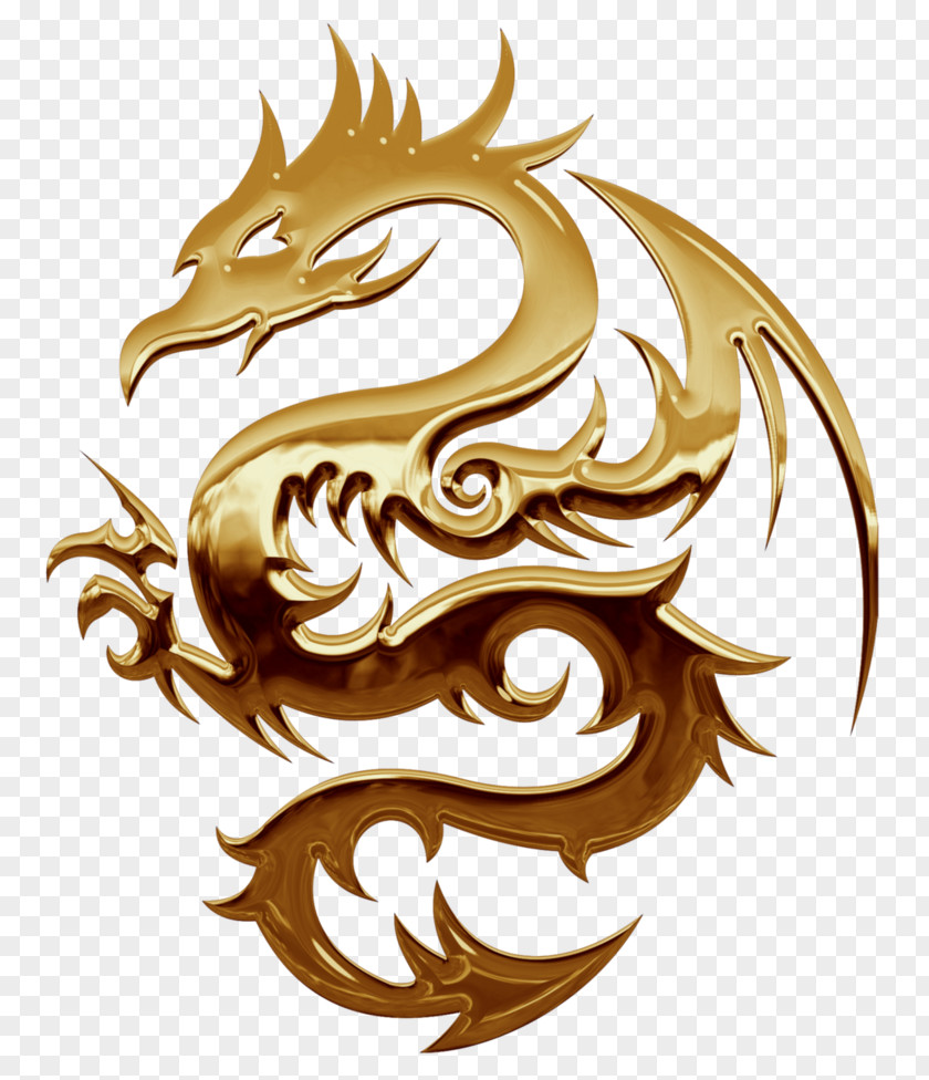 Metal Dragon China Chinese Vector Graphics Decal PNG