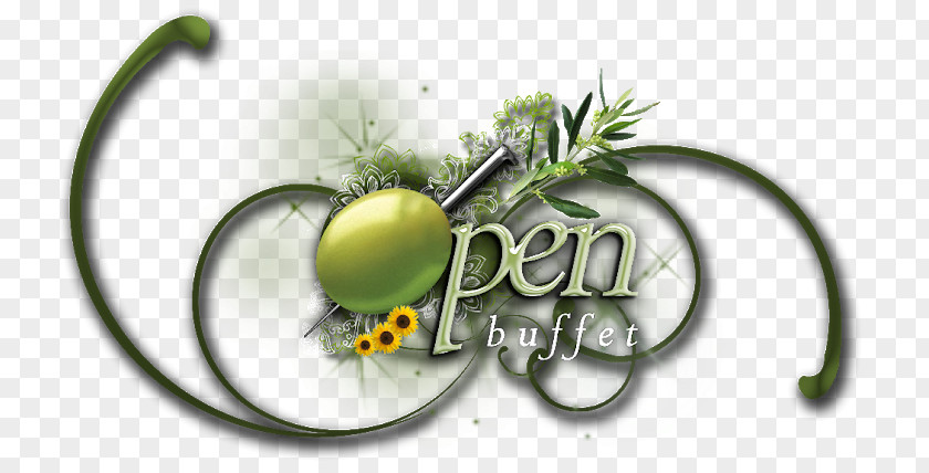 OPEN Buffet Fruit Font PNG
