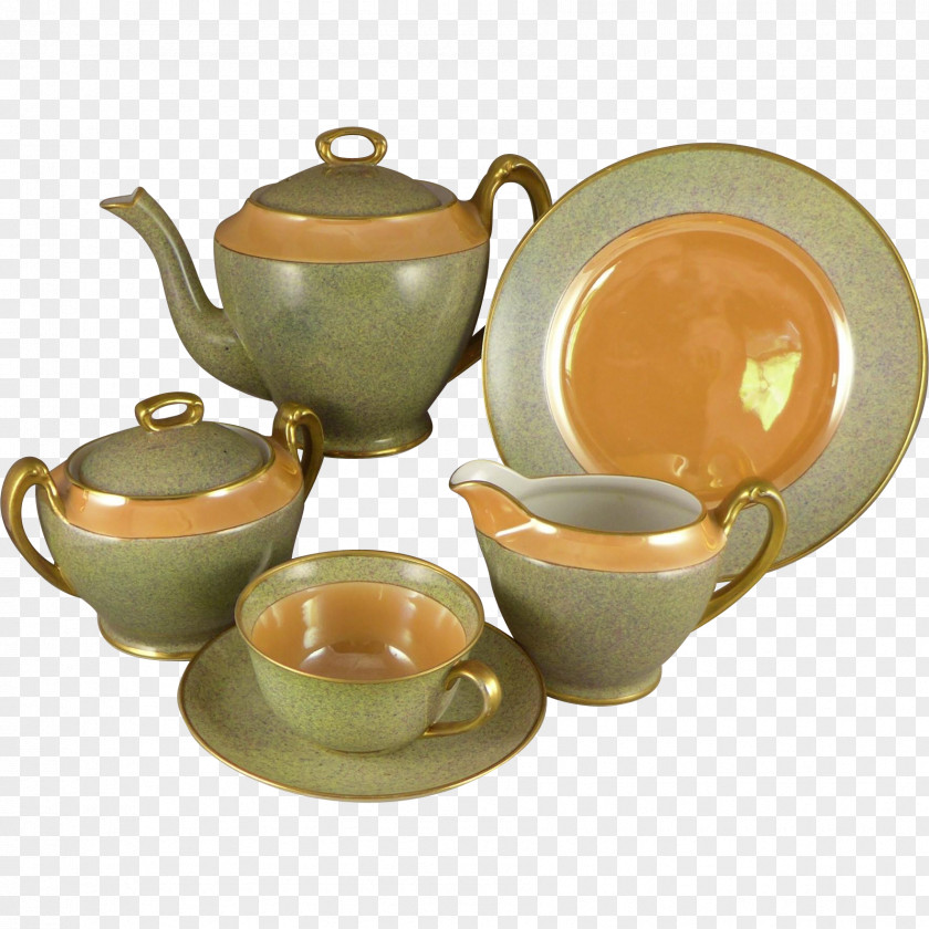 Tea Porcelain Saucer Coffee Cup Kettle PNG