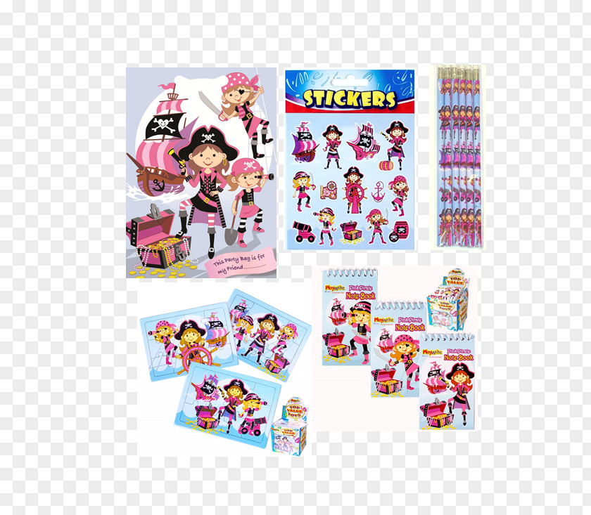 Toy Pirate Jigsaw Puzzles Bag Font PNG