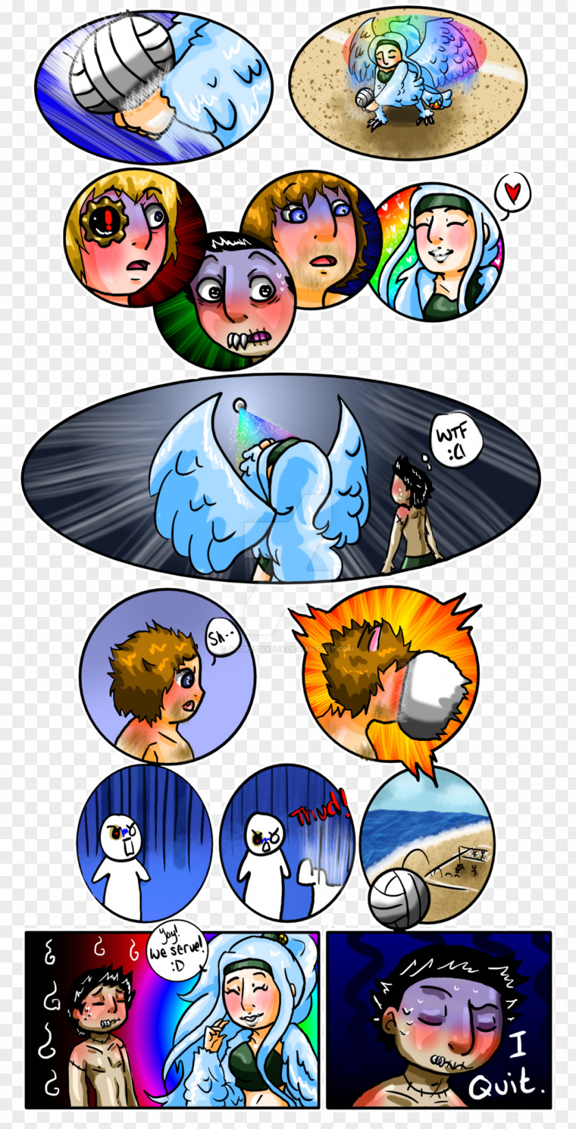 Cassio When The Monsters Come Out To Play Illustration Comics Cartoon Human PNG