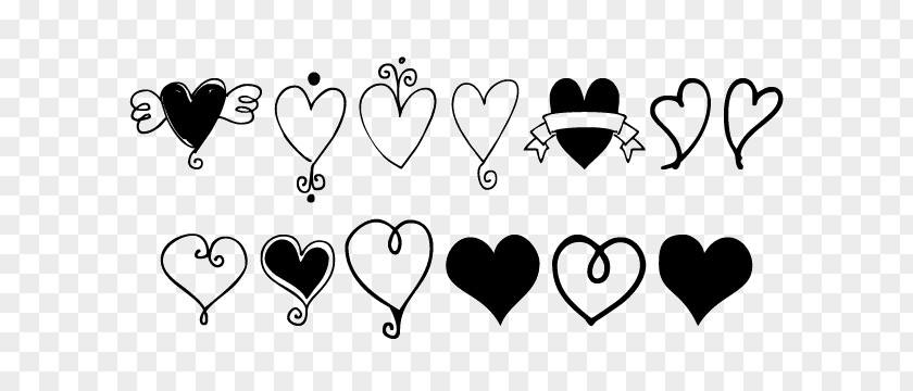 Doodle Lines Logo Heart Desktop Wallpaper Pattern PNG