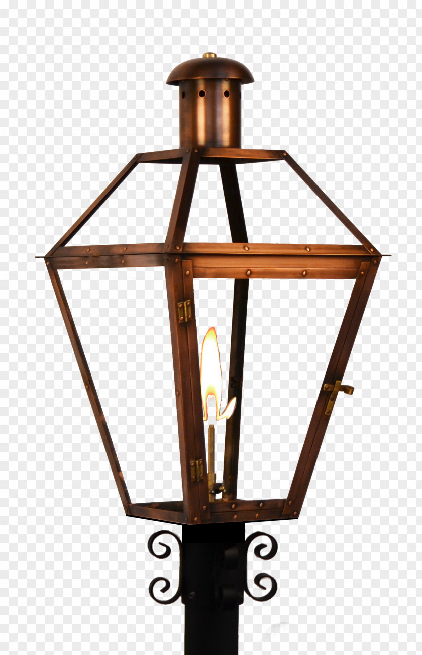 Lantern Gas Lighting Coppersmith French Quarter PNG