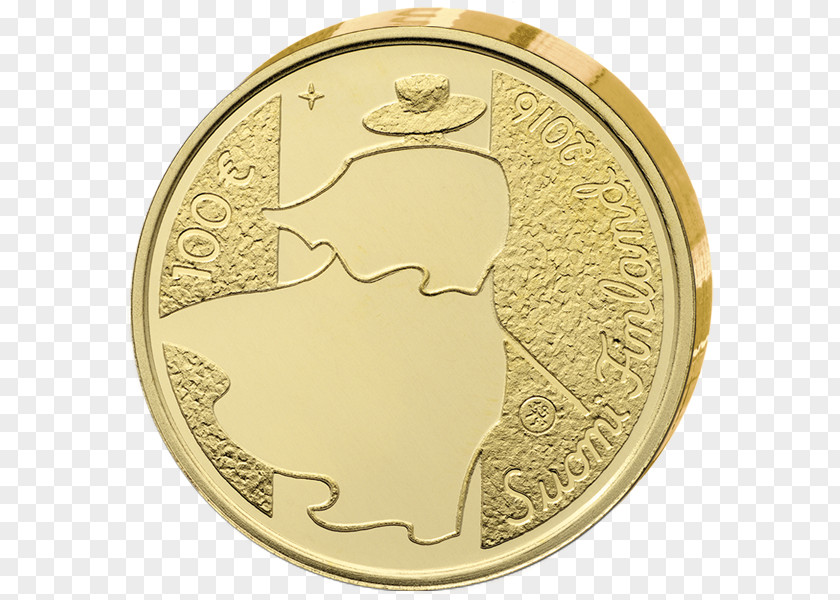 Coin Commemorative Finland Gold PNG