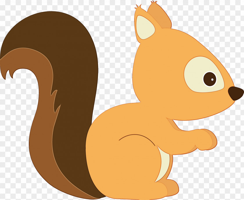 Fawn Animation Squirrel Cartoon Eurasian Red Clip Art Tail PNG