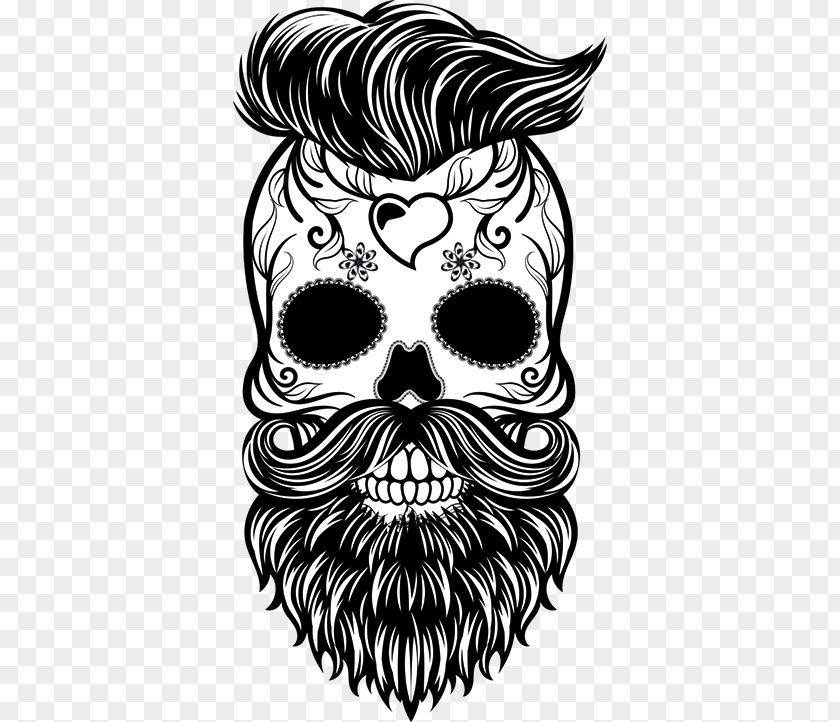 La Calavera Catrina Hipster Sticker Decal PNG