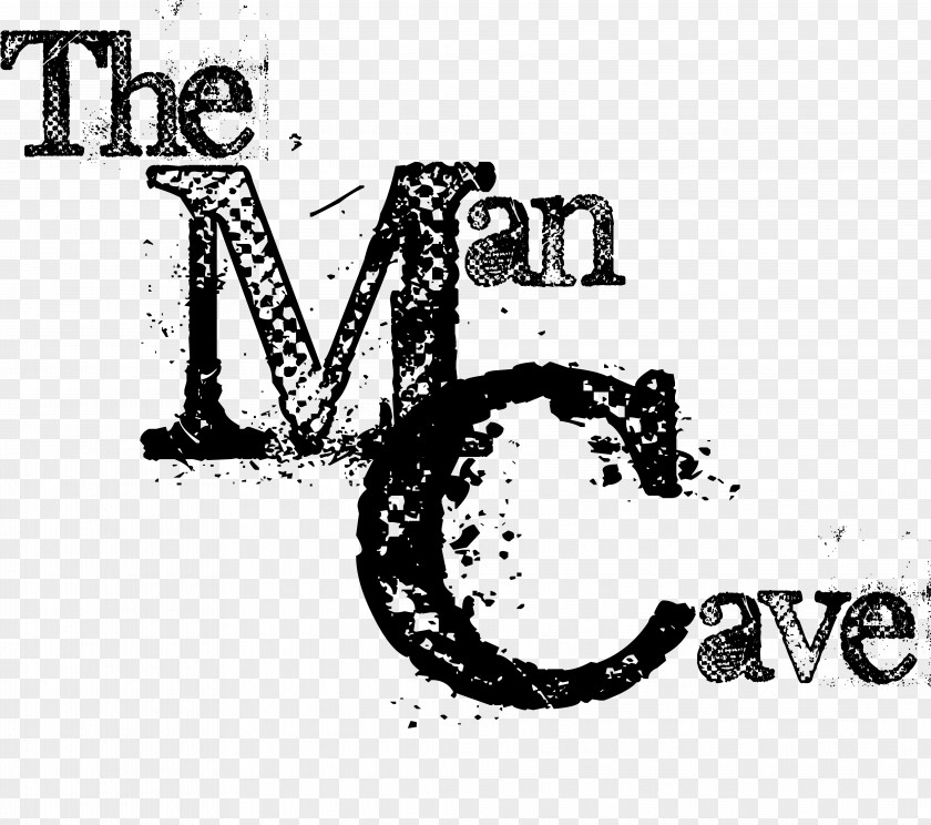 Man Cave Logo Graphic Design Drawing Font PNG