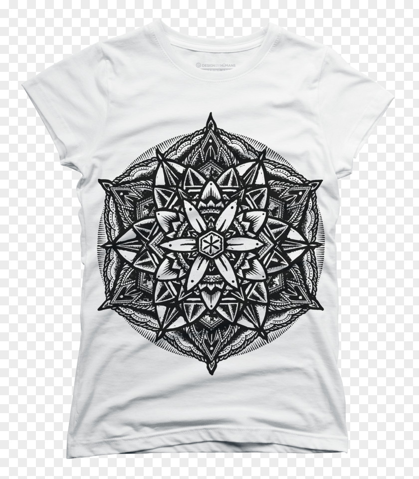 T-shirt Sacred Geometry Mandala PNG