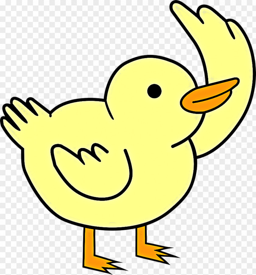 Yellow Beak Bird Cartoon Ducks, Geese And Swans PNG