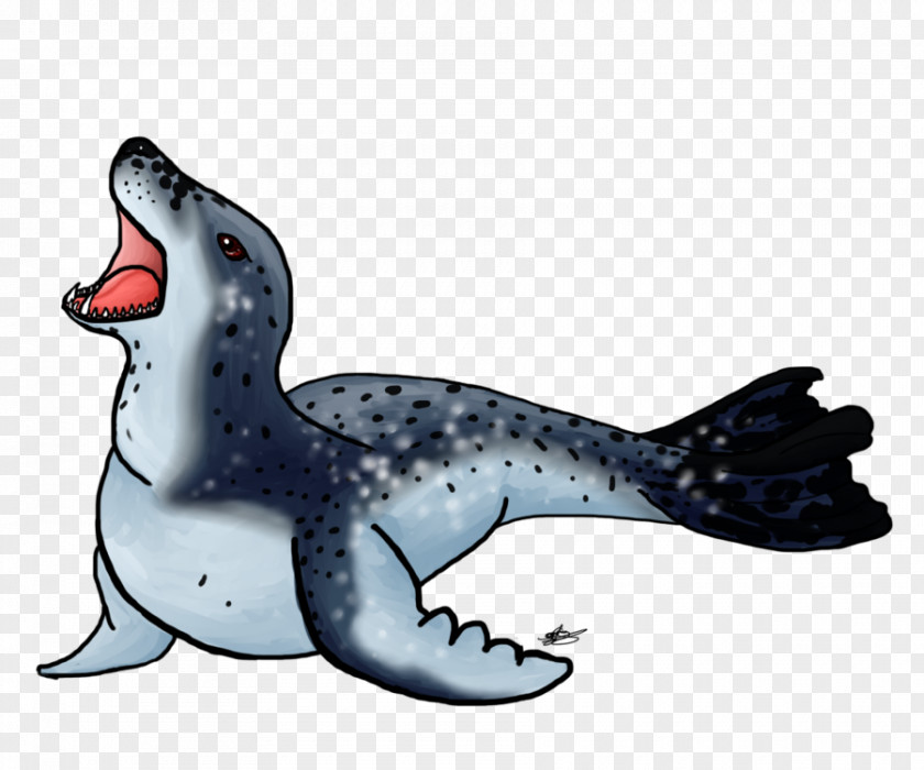 Cartoon Bartender Leopard Seal Pinniped Penguin Antarctic PNG