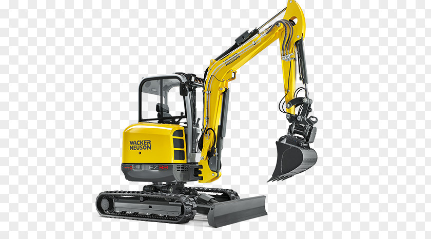 Compactor Compact Excavator Heavy Machinery Wacker Neuson Skid-steer Loader PNG