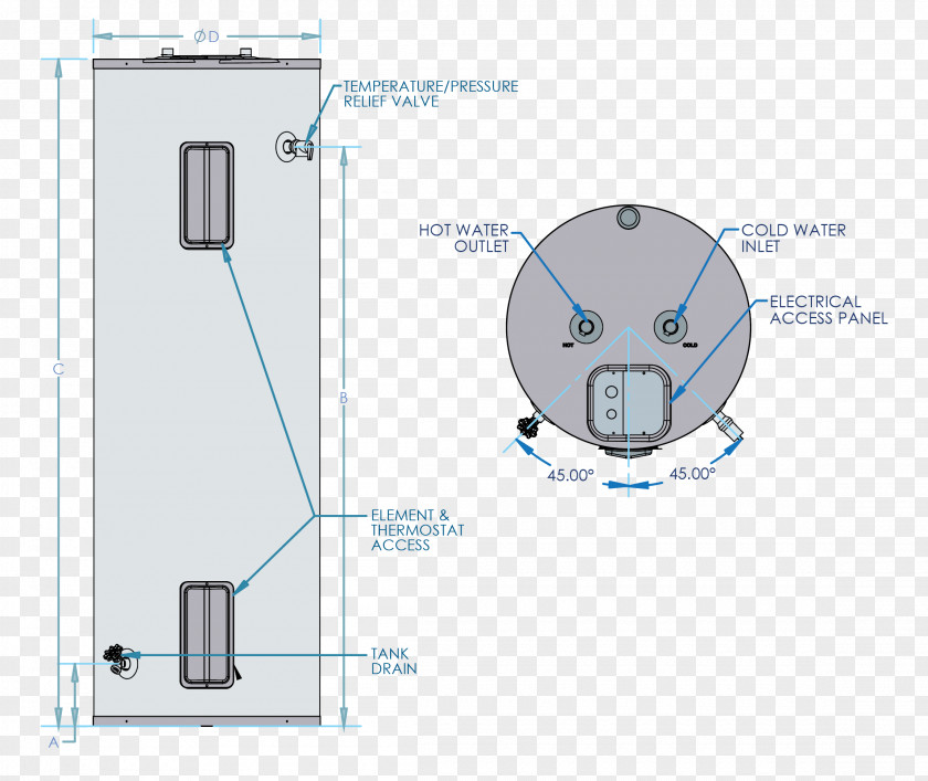 Diagram Electric Electricity Water Heating Architectural Engineering PNG