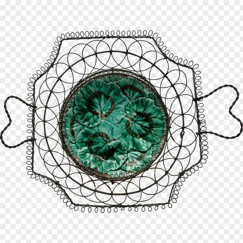 Geranium Body Jewellery Teal Circle Basket PNG