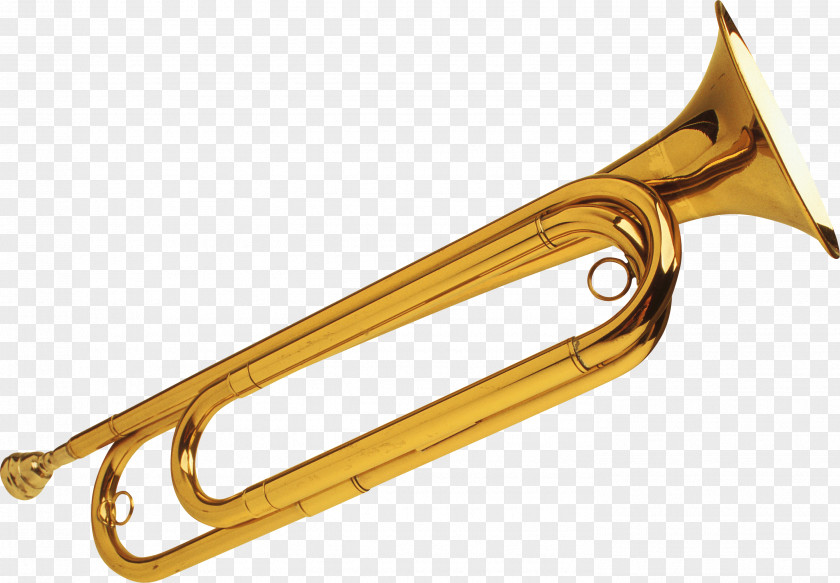 Trumpet Wind Instrument Clarion Blowing Horn Clip Art PNG