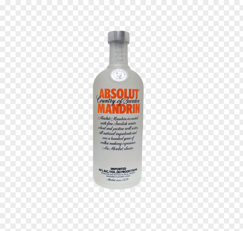 Vodka Absolut Distilled Beverage Mandarin Orange Citron PNG