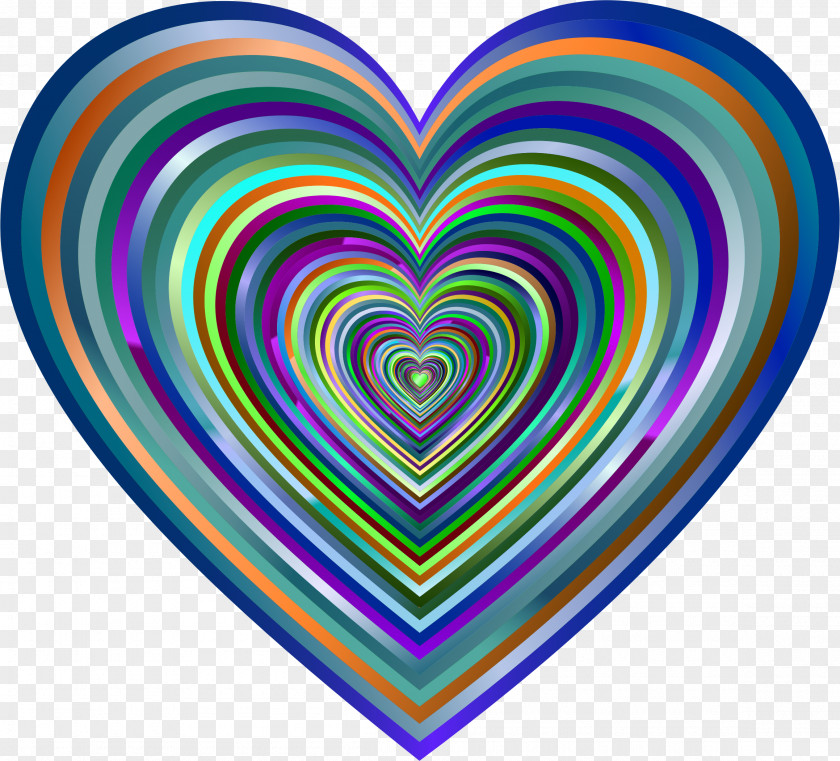 Heart Psychedelia Psychedelic Art Clip PNG