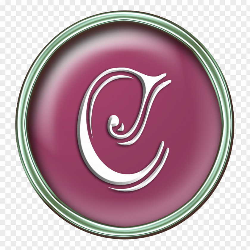 Letter C Magenta Purple Maroon Violet Circle PNG