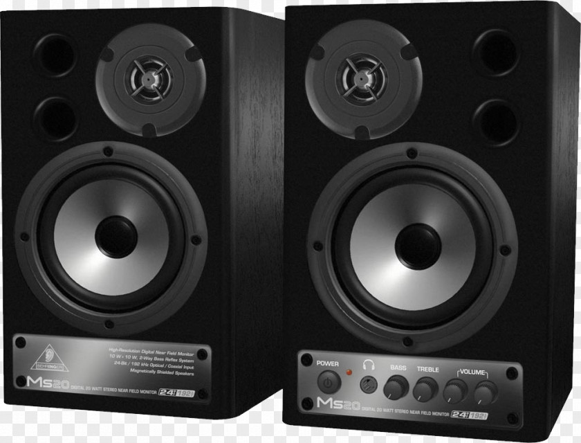 Audio Speakers Digital Studio Monitor Loudspeaker Powered Public Address System PNG