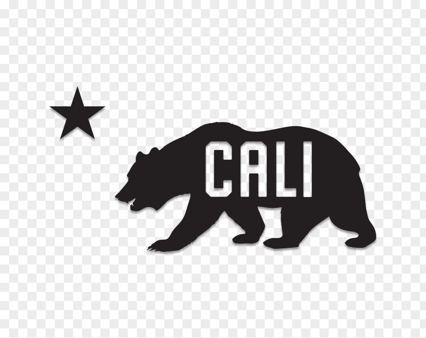 Bear Flag Of California Grizzly Republic PNG