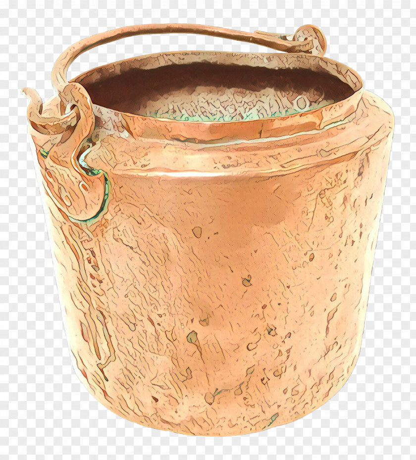 Beige Earthenware Flowerpot Copper Ceramic PNG