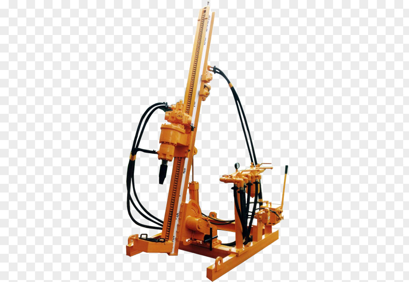 Crane Machine Drilling Rig Augers PNG
