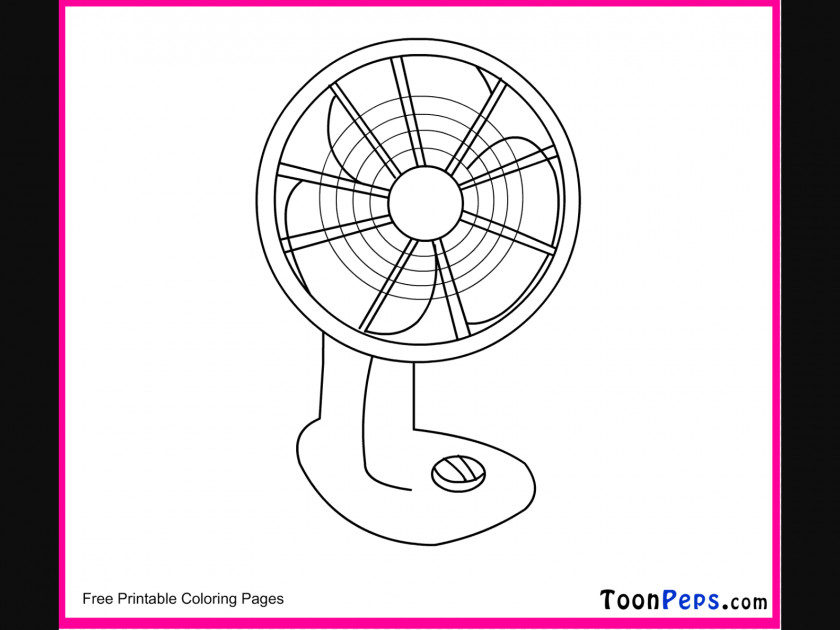 Fan Coloring Book Hand Drawing Table PNG