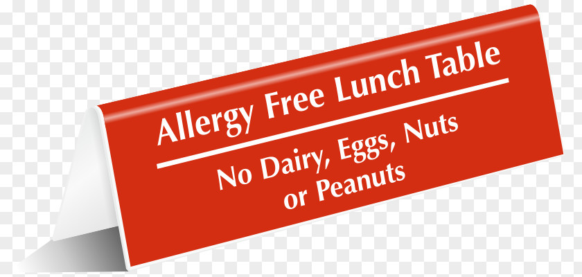 Peanut Allergy Warning Sign Buffet Signage Table Free Lunch Brand PNG