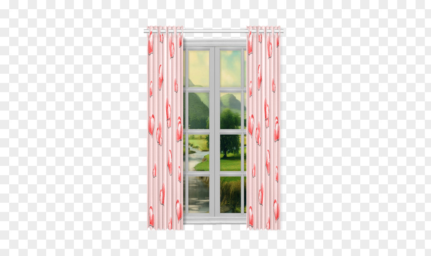 Window Curtain Siberian Tiger Pattern PNG