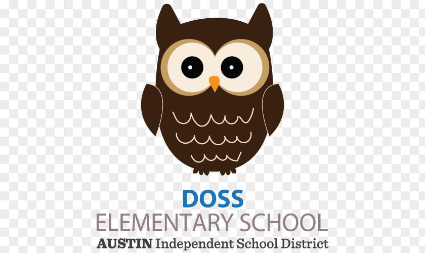 Allison Becker Doss Elementary School Owl Logo PNG