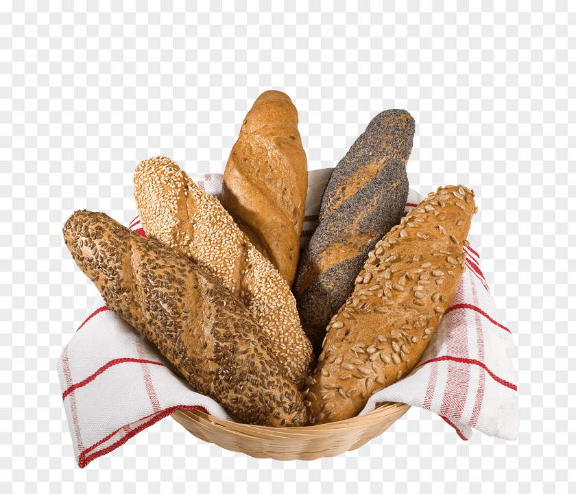 Bread Rye Baguette Brown Whole Grain PNG
